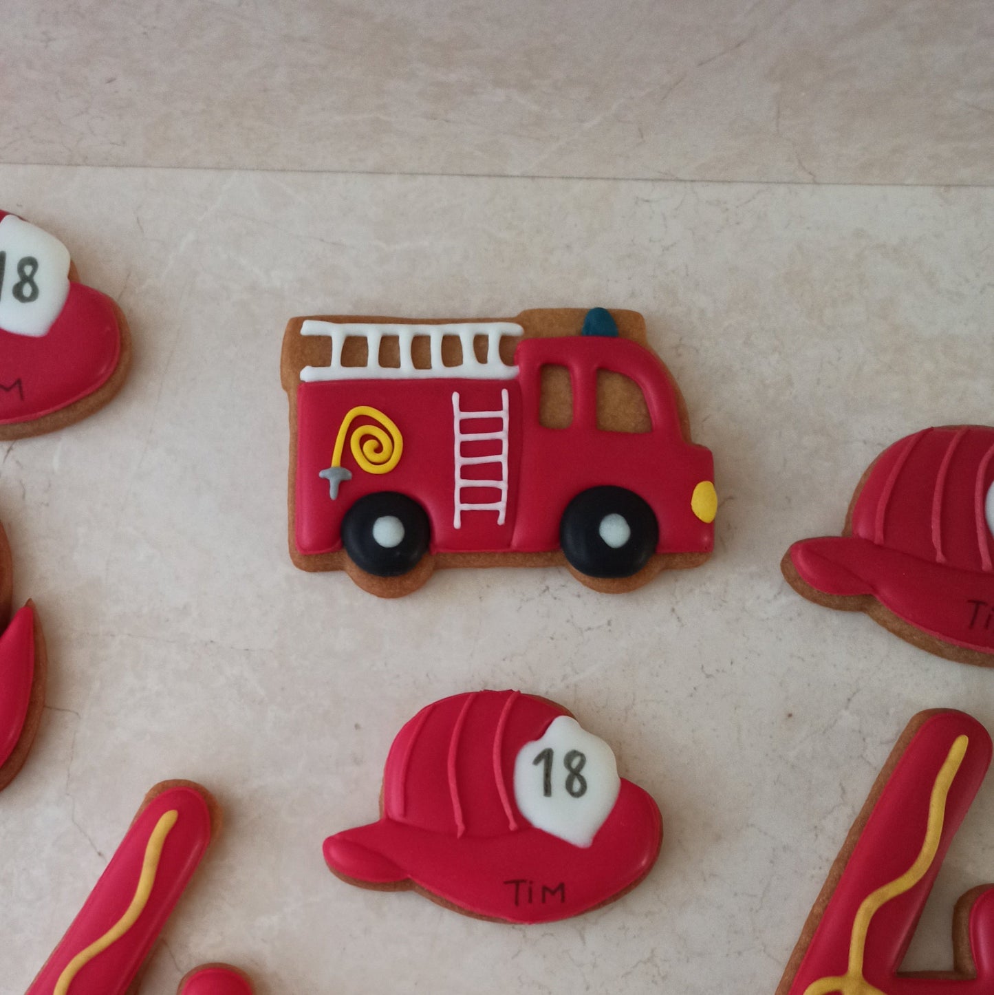 Biscuit - Camion de pompiers